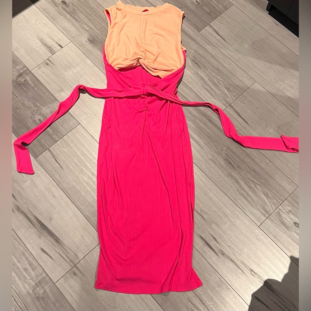 Pink and Peach Women's Dress